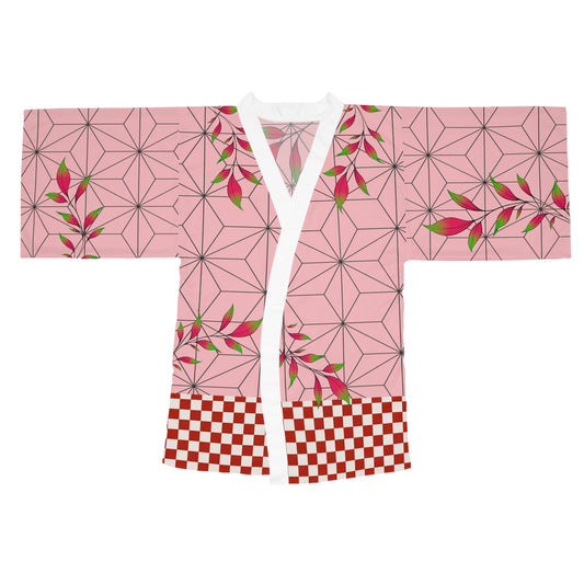 Art of the Demon Asanoha Pattern Kimono Robe
