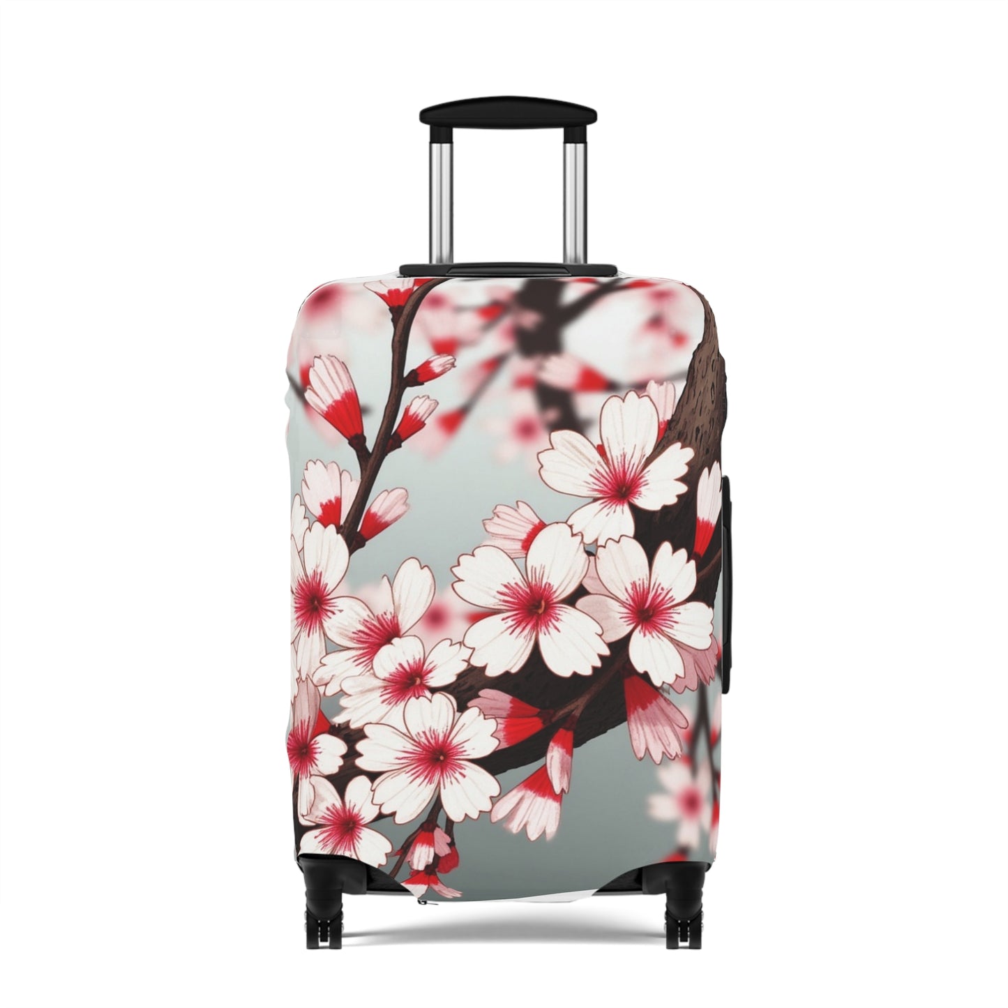 Cherry Blossom Luggage Cover – Stylish Travel Accessory for Trendy Adventurers