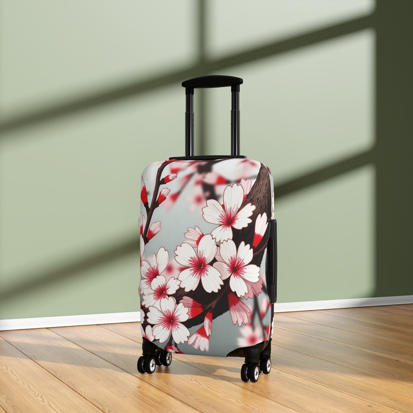 Cherry Blossom Luggage Cover – Stylish Travel Accessory for Trendy Adventurers