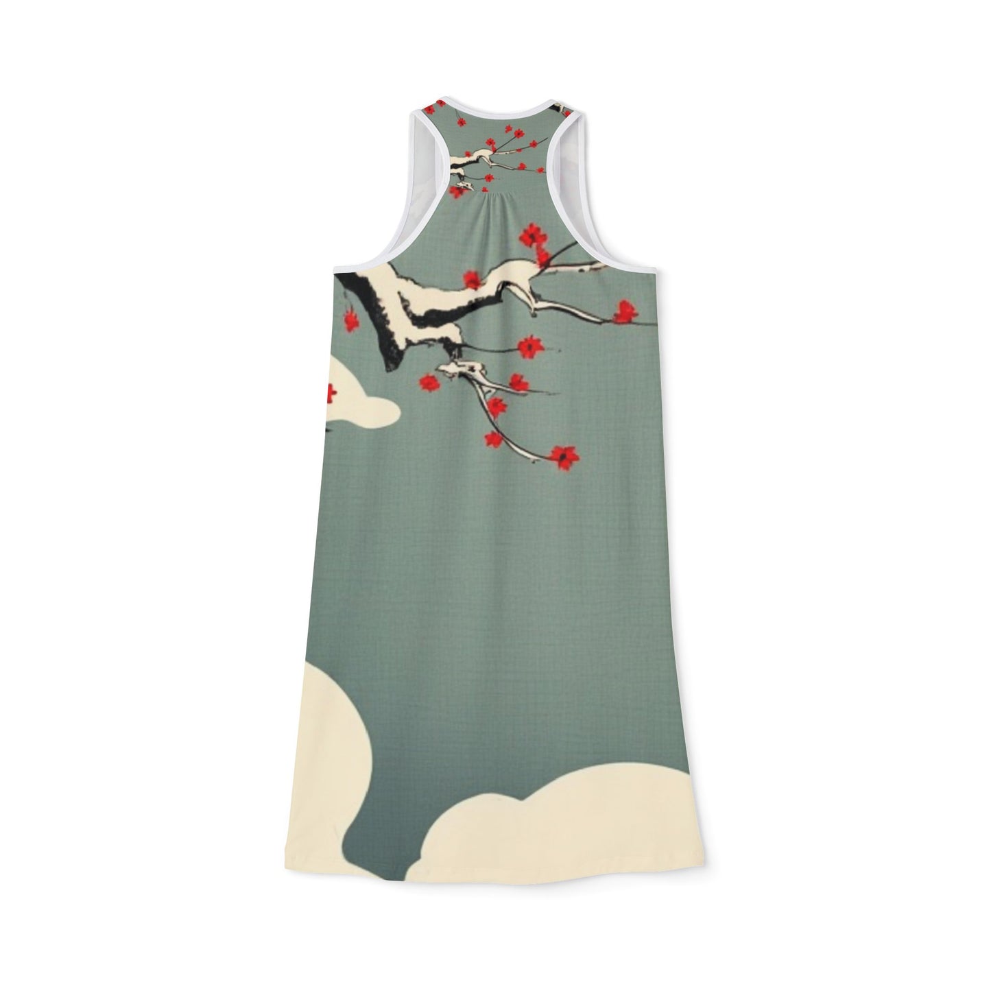 Elegant Floral Women's Racerback Dress - Perfect for Spring and Summer Occasions