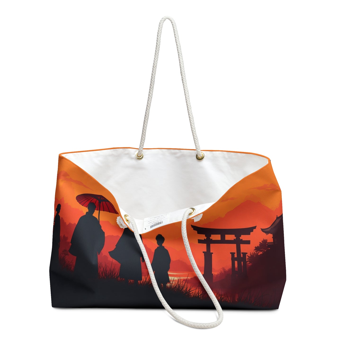 Japanese Sunset Weekender Bag – Perfect for Travel, Beach & Getaways