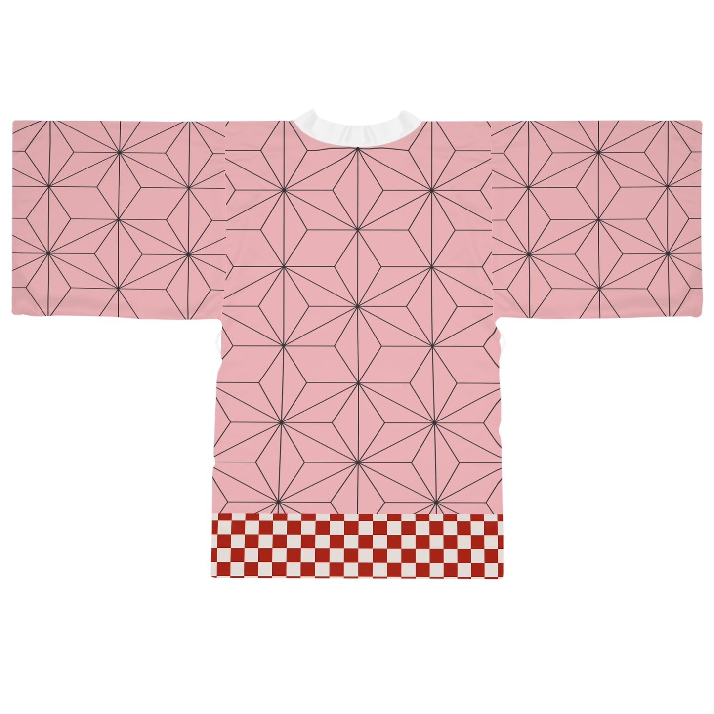 Asanoha Hemp Leaf Pattern Kimono Robe