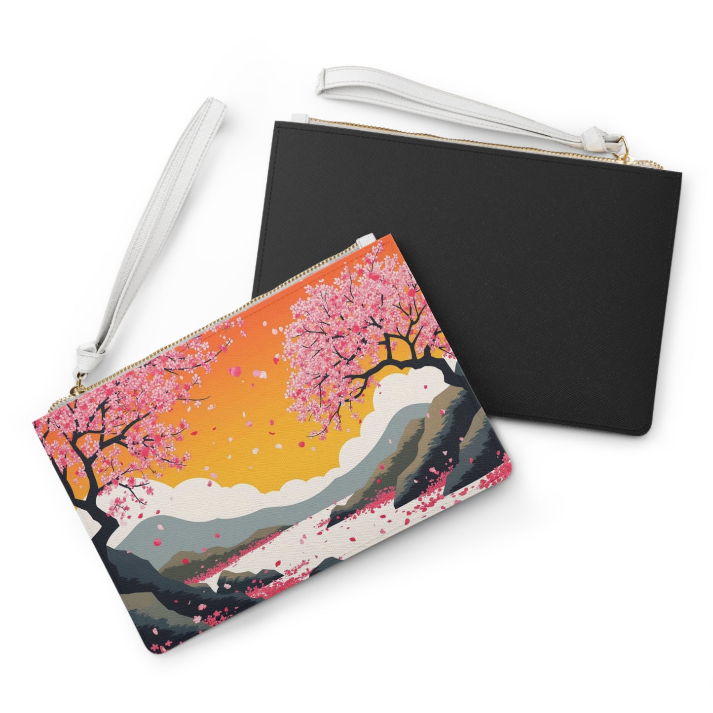 Cherry Blossom Clutch Bag | Elegant Floral Pouch for Weddings, Travel, Gifts & Everyday Use, Stylish Handbag, Accessory