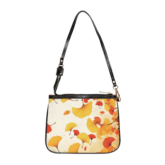 Shoulder Bag - Beautiful Gingko Leaf Pattern, Autumn Warmth