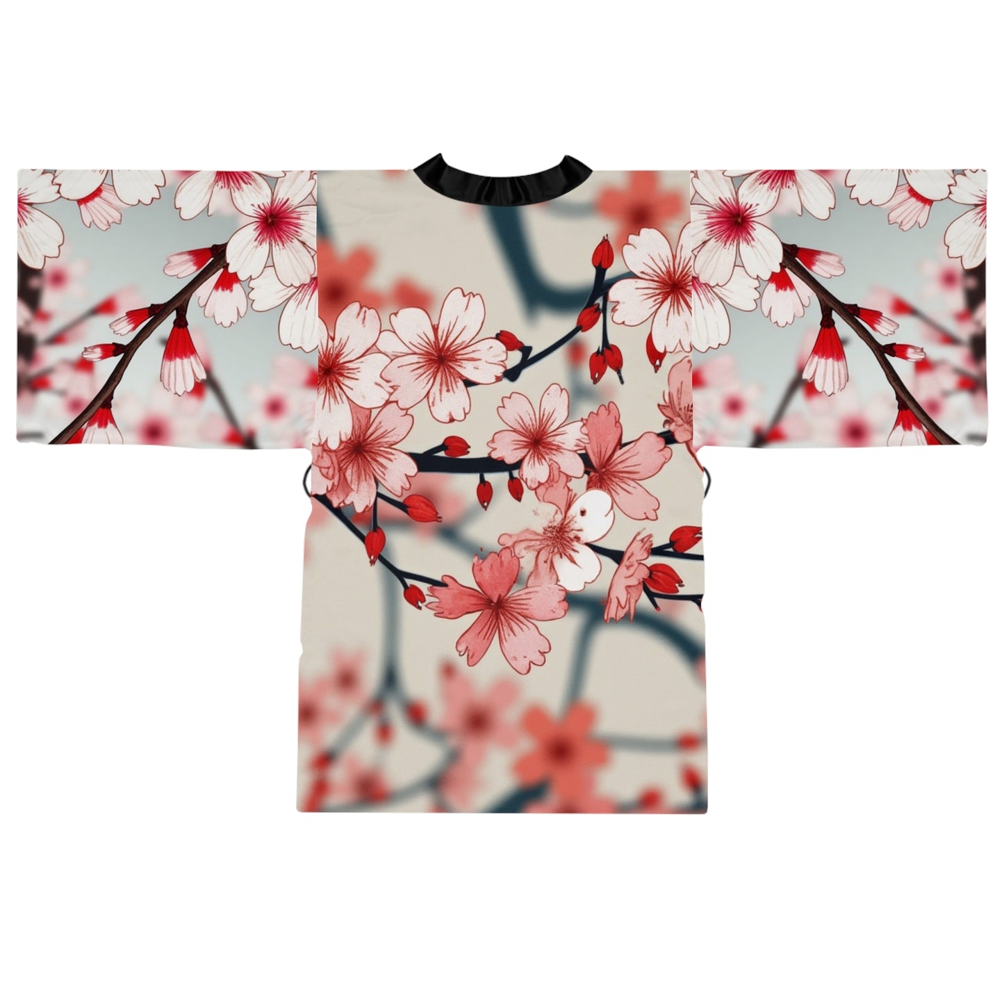 Kimono Robe - Sakura Blossoms Full Bloom Design