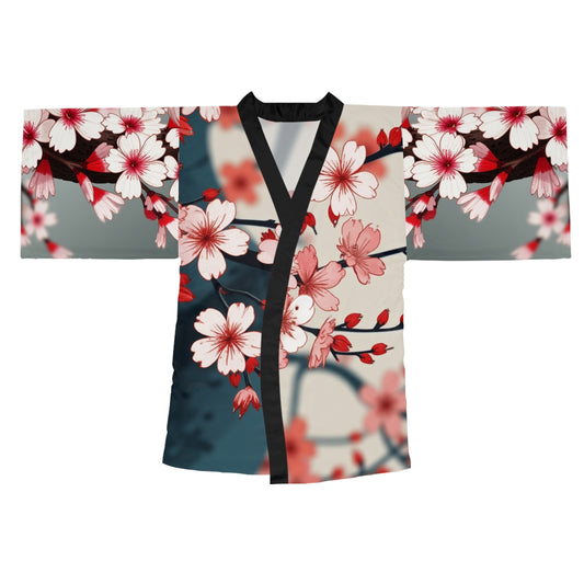 Kimono Robe - Sakura Blossoms Full Bloom Design