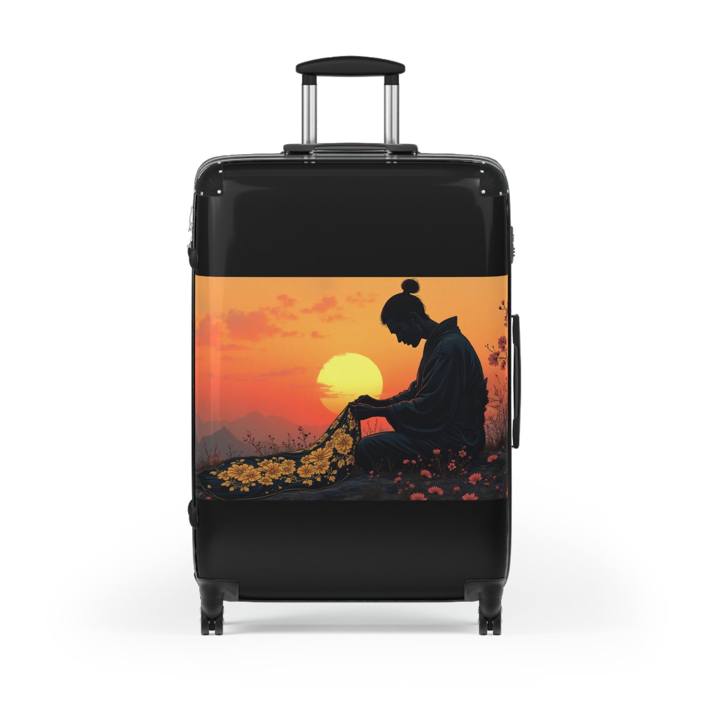 Kimono Maker- Luggage – Travel Suitcase with Floral Design