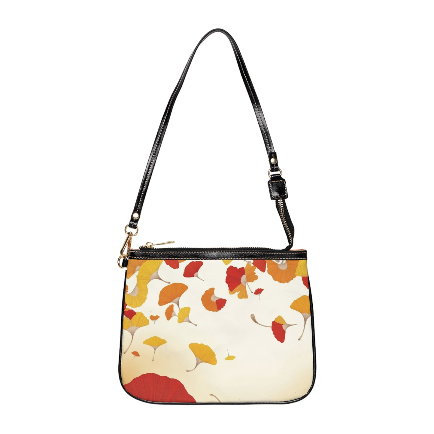 Shoulder Bag - Beautiful Gingko Leaf Pattern, Autumn Warmth