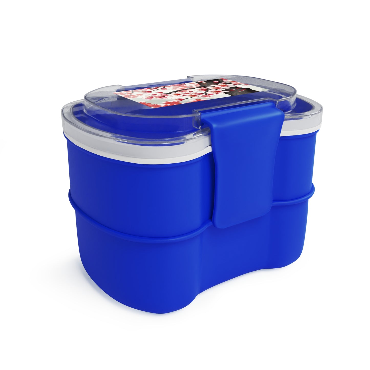Elegant Cherry Blossom Two-Tier Bento Box – Perfect for Lunch On-the-Go