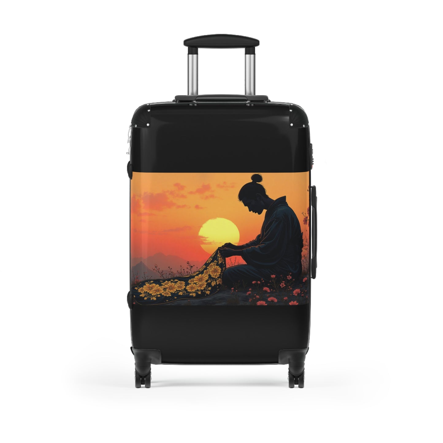 Kimono Maker- Luggage – Travel Suitcase with Floral Design