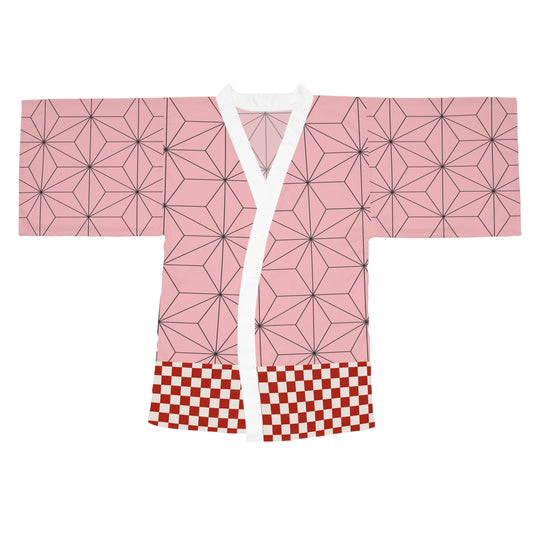 Asanoha Hemp Leaf Pattern Kimono Robe