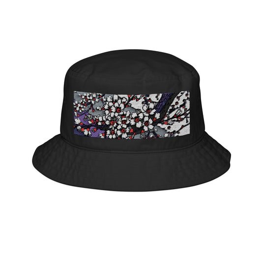 Embroidered Sakura Bucket Hat