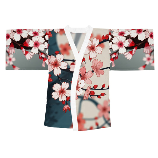 Kimono Robe - Sakura Blossoms Full Bloom Design