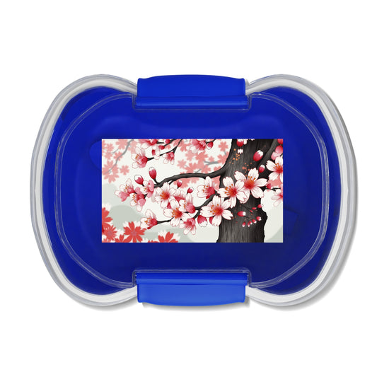 Elegant Cherry Blossom Two-Tier Bento Box – Perfect for Lunch On-the-Go