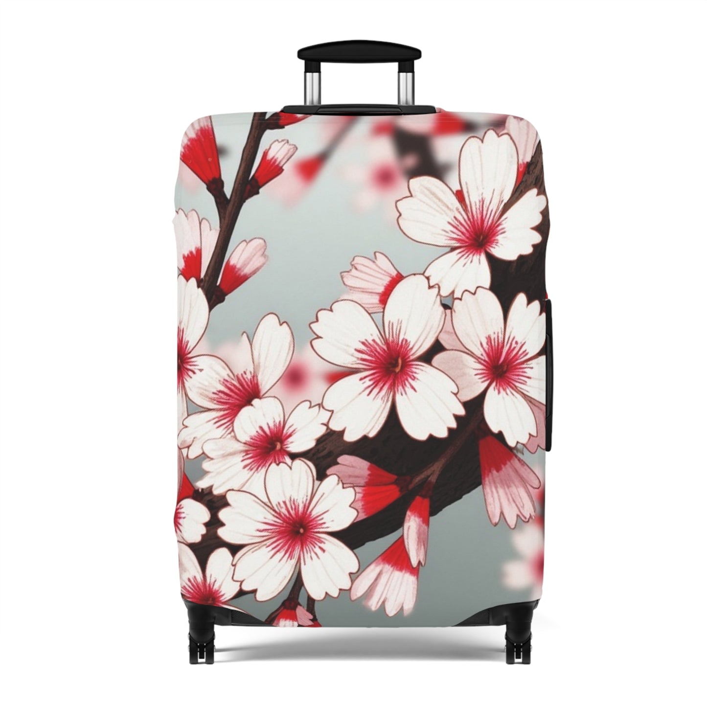 Cherry Blossom Luggage Cover – Stylish Travel Accessory for Trendy Adventurers