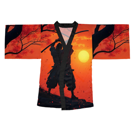 Samurai at Sunset Kimono Robe