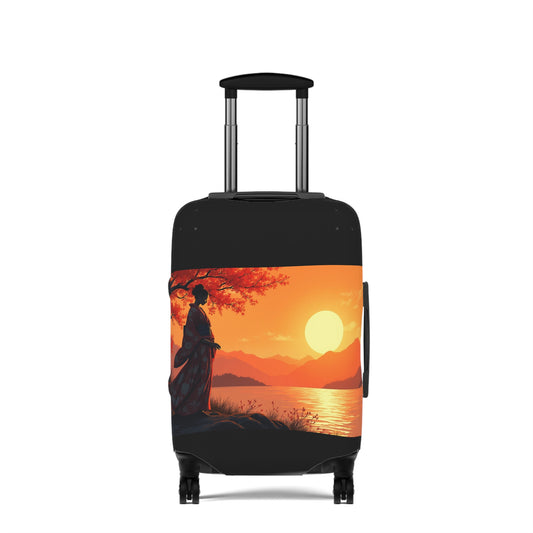 Scenic Sunset Luggage Cover - Perfect Travel Accessory for Adventurers